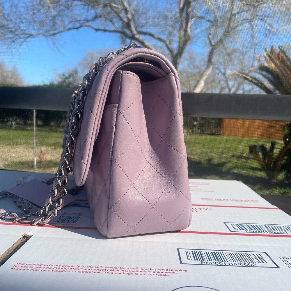 ππChanel Mauve Classic Double Flap Jumbo Bag - Picture 3 of 11